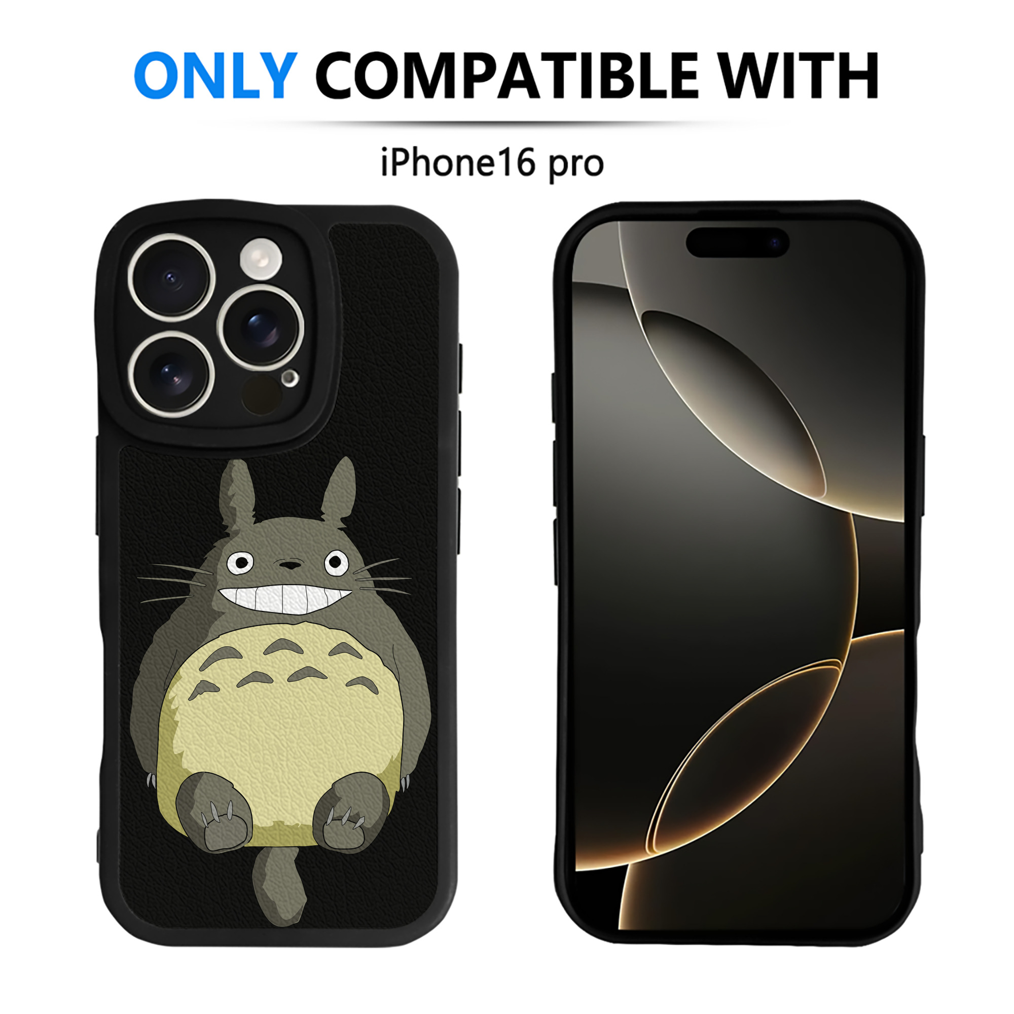 （画像用） となりのトトロ 草壁メイ 草壁サツキ My Neighbor Totoro Satsuki Kusakabe Mei Kusakabe 【iPhone 16シリーズ対応】シリコンスマホケース（レザー調） 材質：シリコン